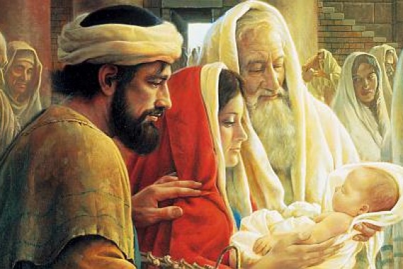 Jezus veliki duhovnik opravlja spravno daritev